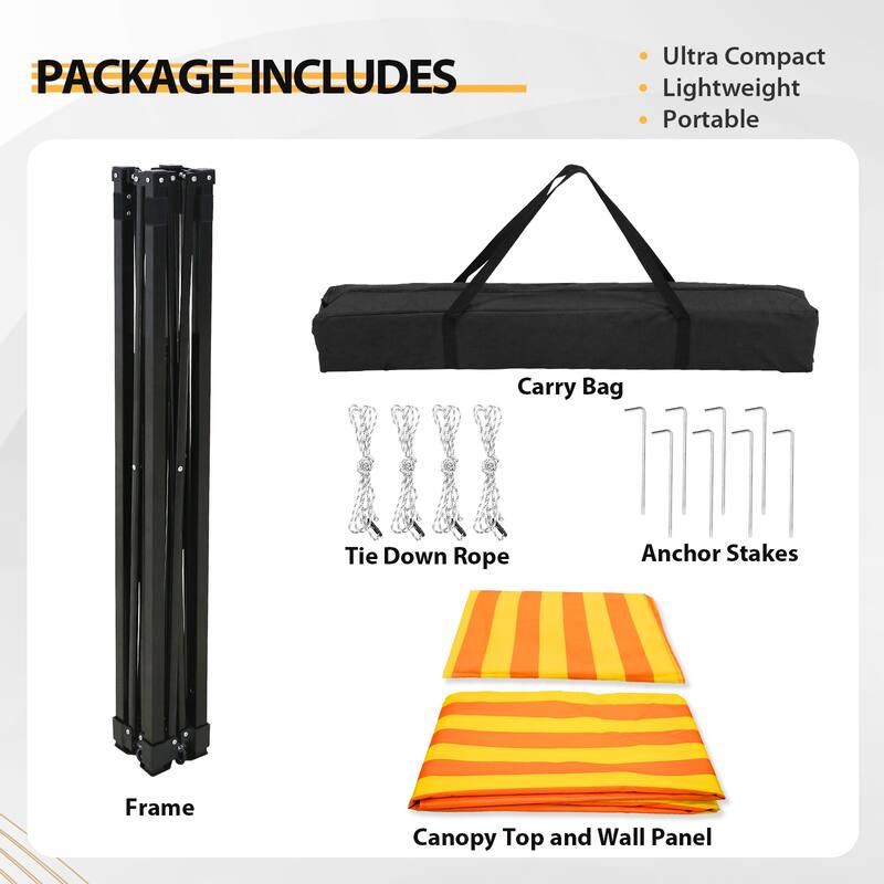 EAGLE PEAK Flex Compact 4x4 Pop-up Canopy Changing Room, Portable Privacy Dressing Room
