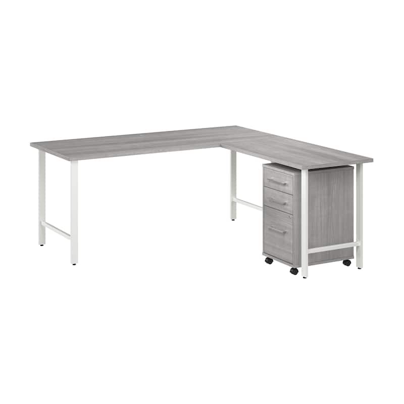Bush Business Furniture Hustle 72W x 30D L Shaped Desk with Drawers