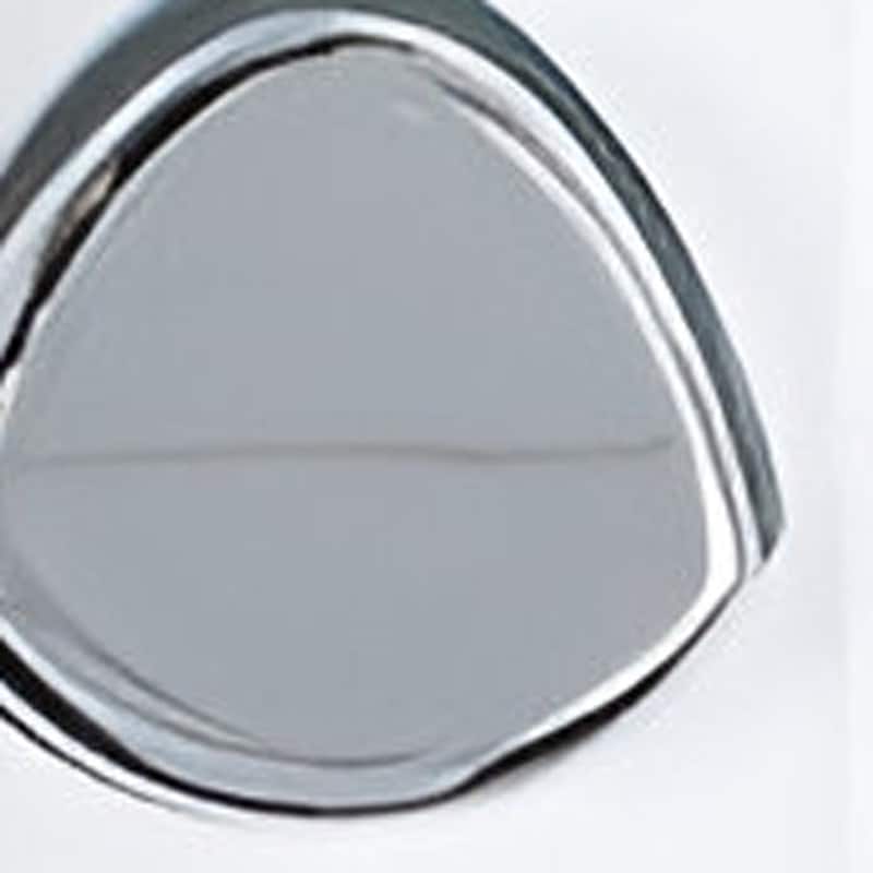 HomeRoots White Heavy Duty Plastic Three Chamber Wall Mount Soap Dispenser - 7' X '8.75' X '3.75