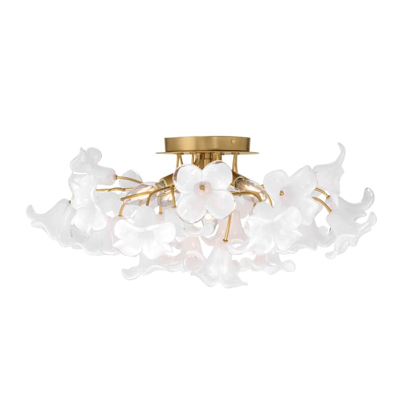 Metropolitan N2225 Bloome 5 Light 25" Wide Semi-Flush Ceiling Fixture
