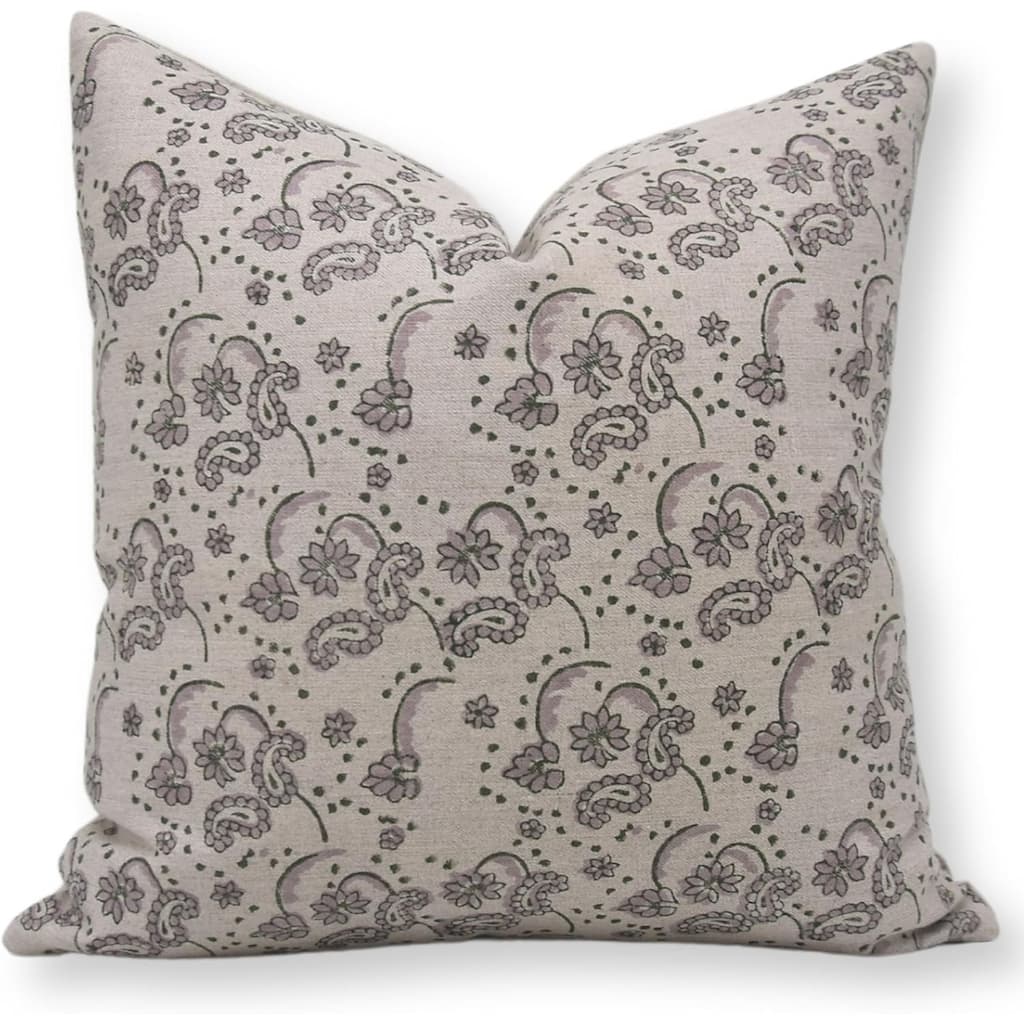 Fabdivine Linen Square Block print pillow Cover