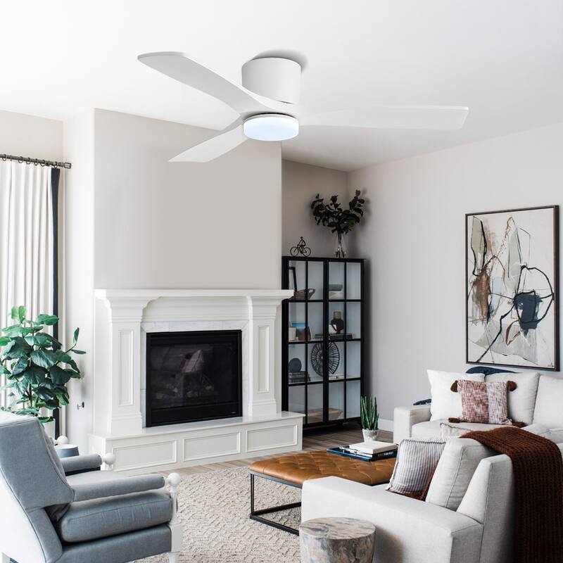 48In 3Blade Dc Motor Indoor Ceiling Fan With Light Kit And Remote