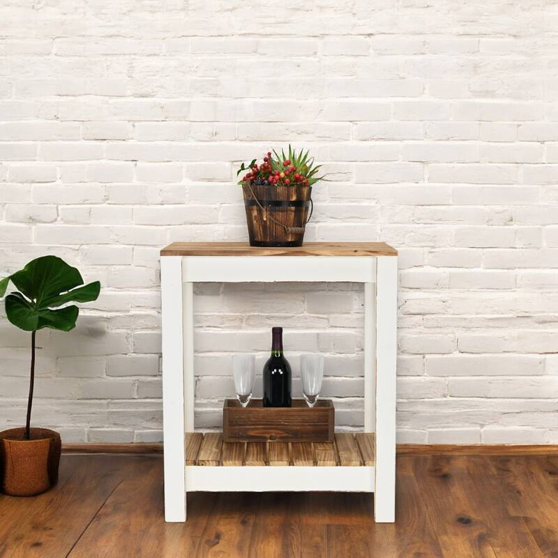 Rustic 6.75" Wood Bucket Planter for Indoor Plants & Tabletop Decor