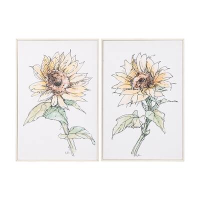 Sunflower (Set of 2) Framed Art Print