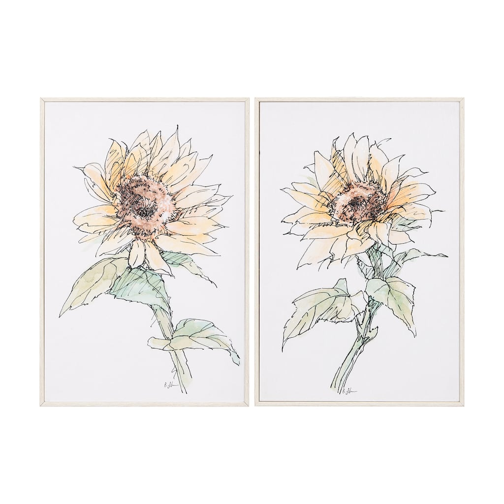 Sunflower (Set of 2) Framed Art Print
