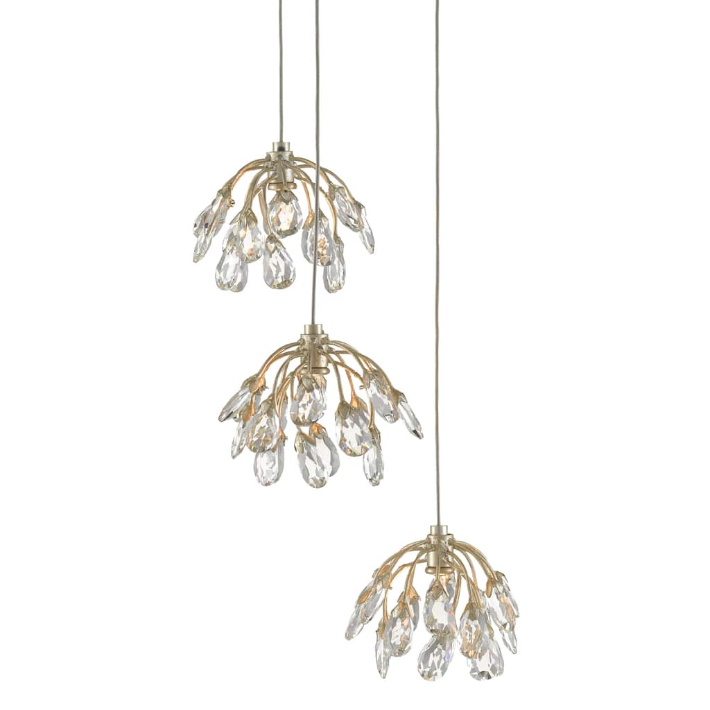 Currey & Company Crystal Bud Drop Pendant Collection