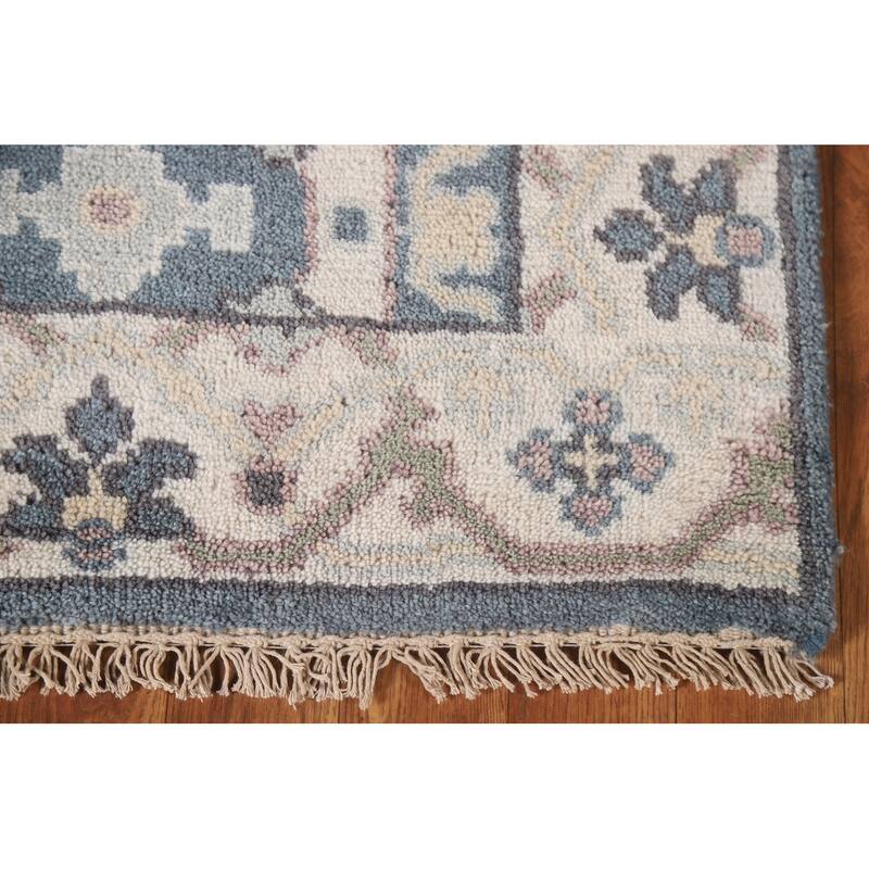 Oushak Indian Runner Rug Handmade Wool Carpet - 2'6"x 9'10"