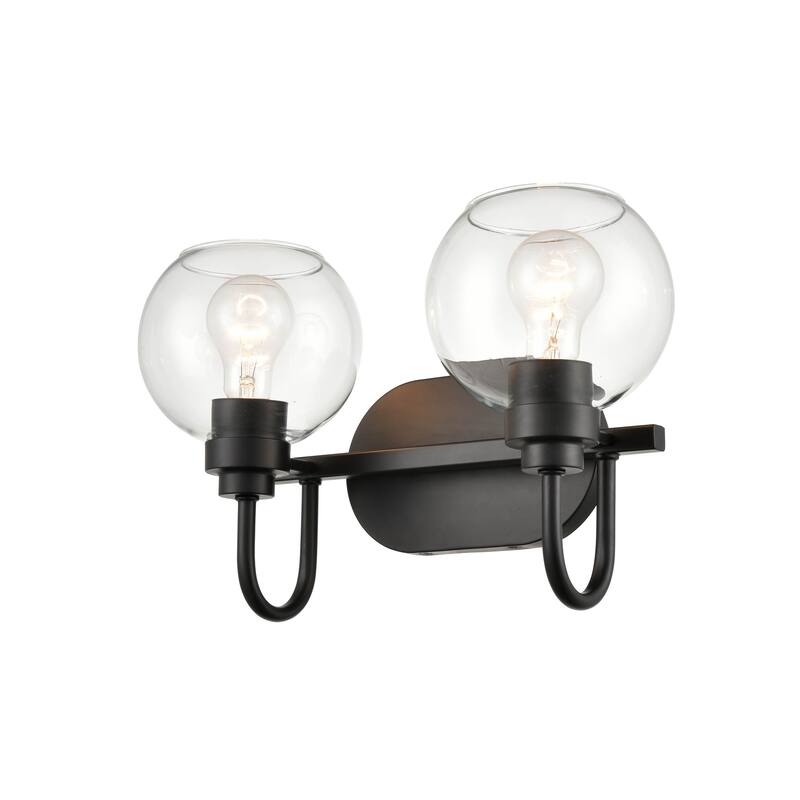 929 Lighting 2 Light Matte Black Bathroom Vanity Light - Matte Black