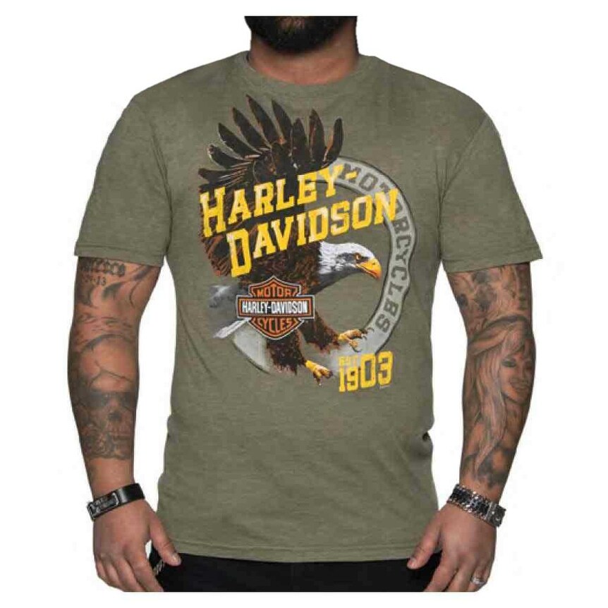 Shop Harley Davidson Men S Soaring Eagle Crew Neck Short Sleeve