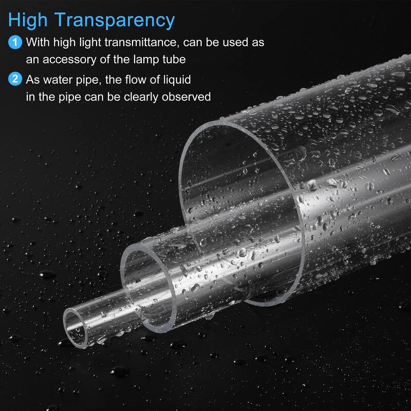 Acrylic Pipe Clear Round Tube 125mm ID 130mm OD 18" for Lamps Lanterns
