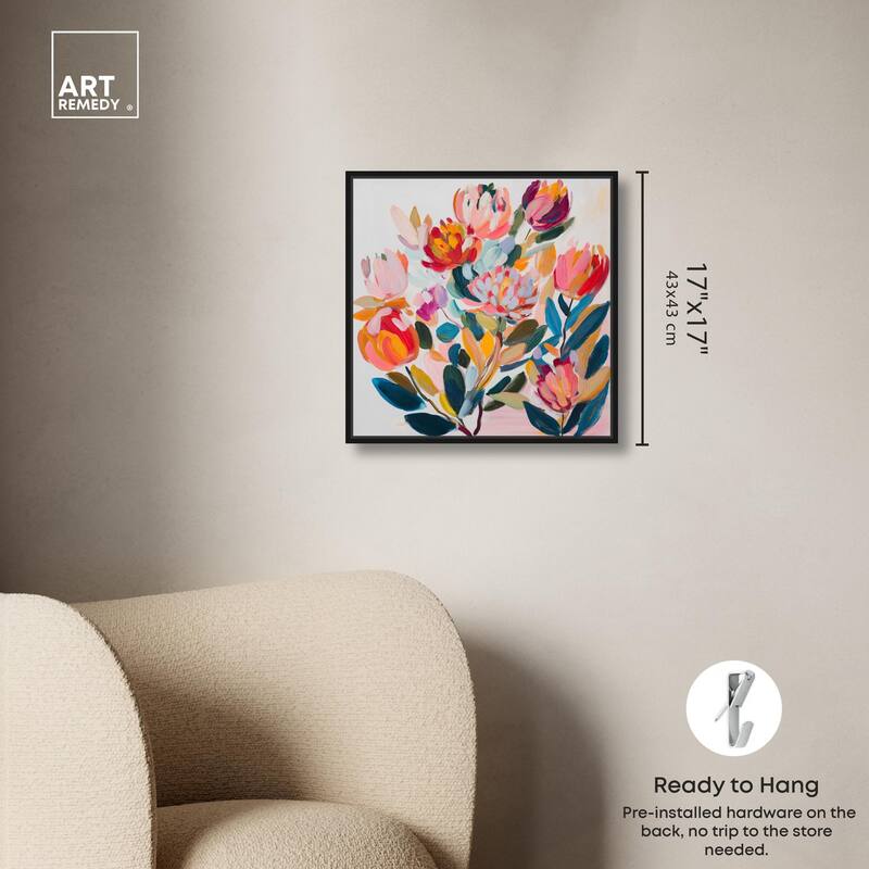Contemporary Flora II Canvas by Art Remedy
