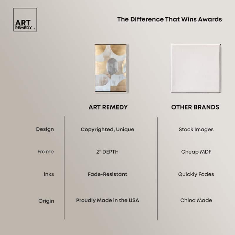 Golden Orb II Canvas by Art Remedy