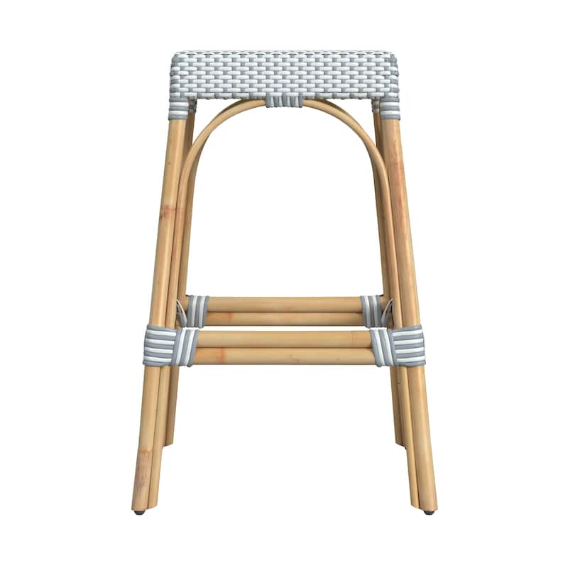 Robias Rectangular Rattan 30" Bar Stool