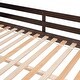 preview thumbnail 14 of 26, Full Size Low Loft Bed with inclined Ladder and Guardrails, White