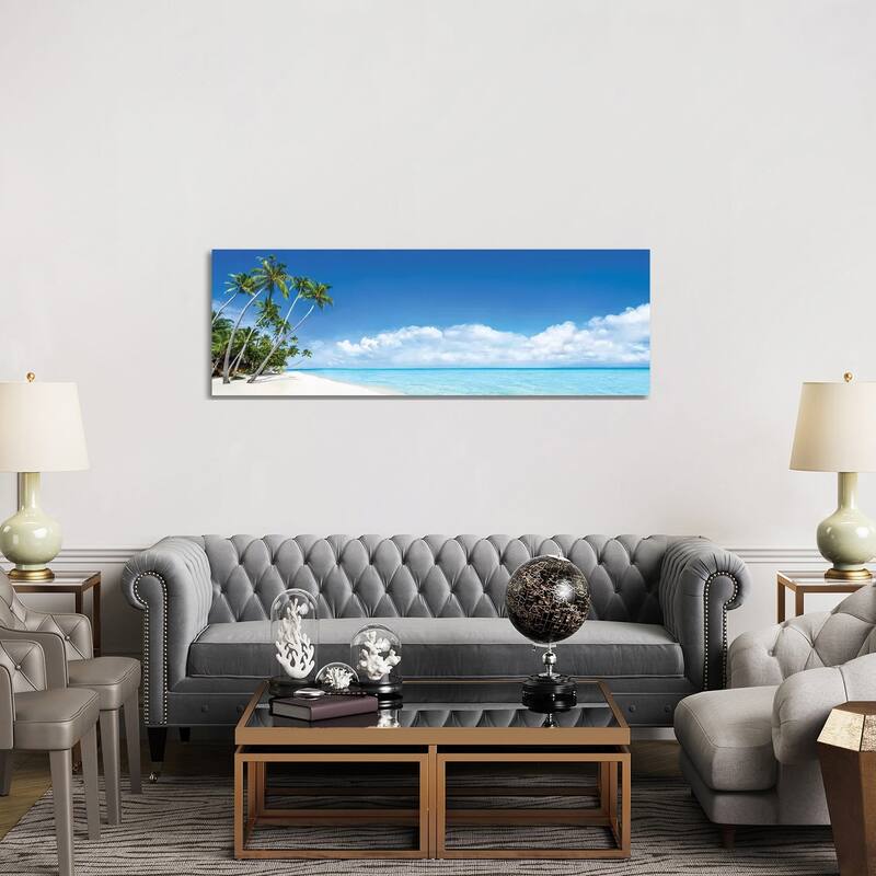 iCanvas "Beach Panorama On The Bora Bora Atoll" by Jan Becke Canvas Print