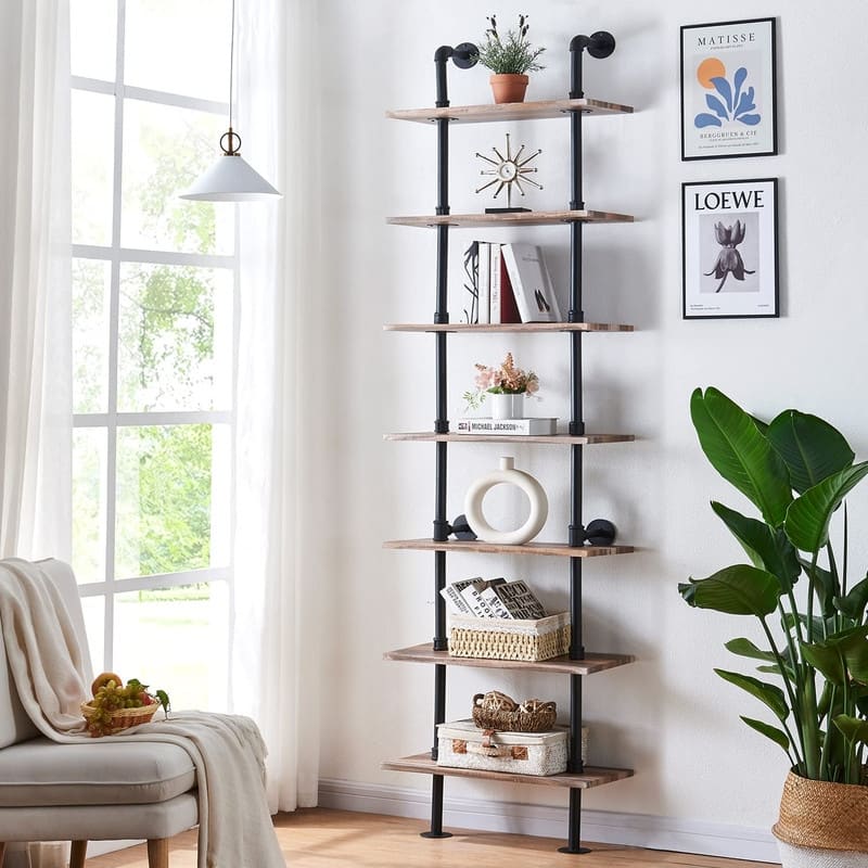 Industrial Pipe Bookshelf