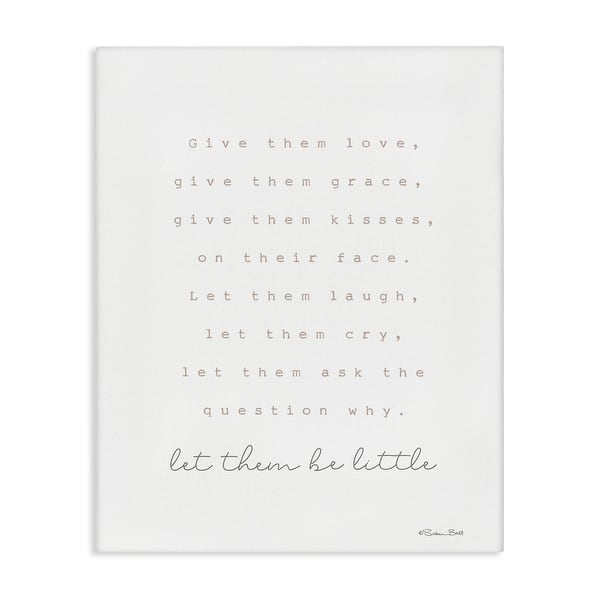 slide 2 of 10, Stupell Let Them Be Little Canvas Wall Art Design By Susan Ball 16 x 20