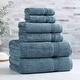 preview thumbnail 171 of 188, Superior 100% Egyptian Cotton 6-Piece Towel Set Luxury, Soft & Absorbent 6-Piece - Sapphire