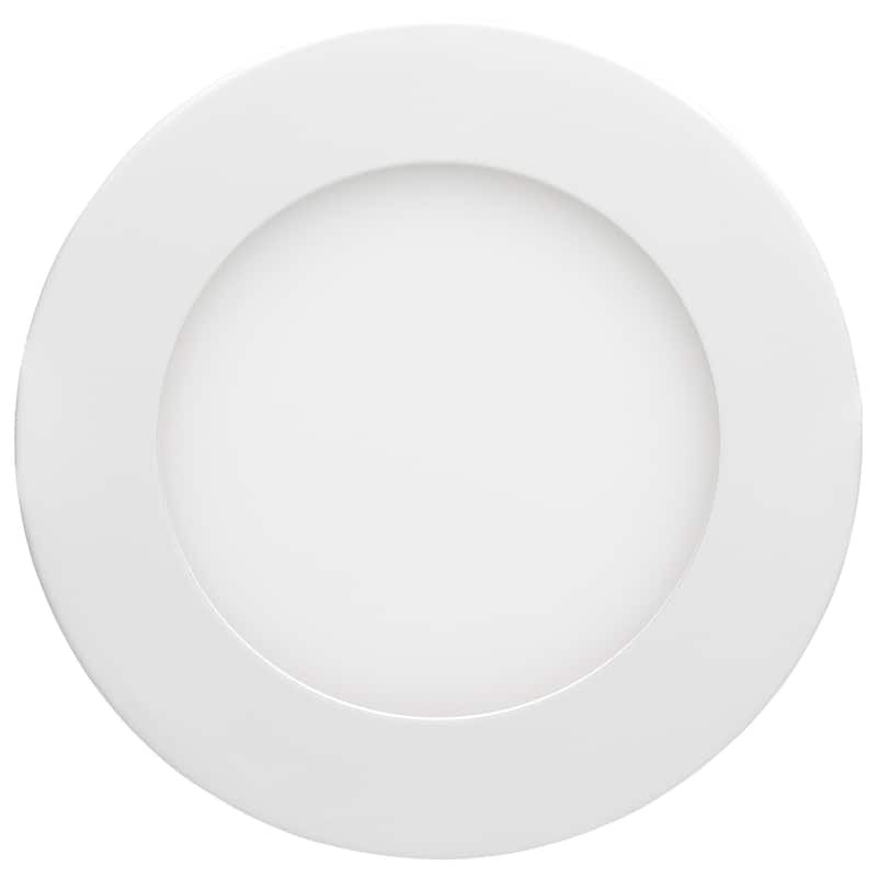 10 Watt LED Direct Wire Downlight Edge-lit 4-Inch CCT Selectable Round Remote Driver