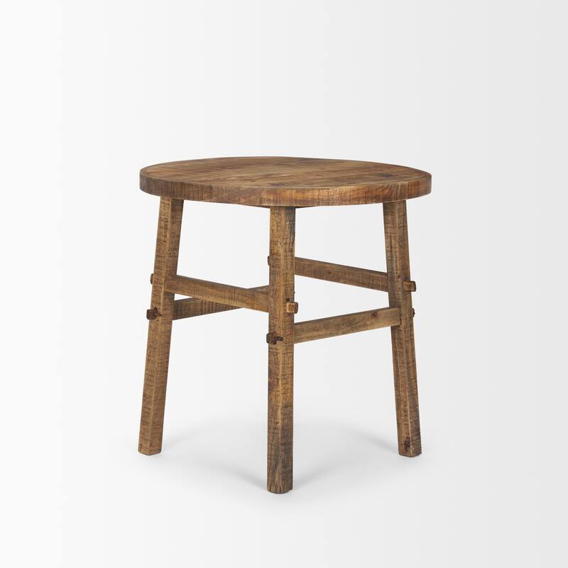 Rosie Small Brown Wood End Table