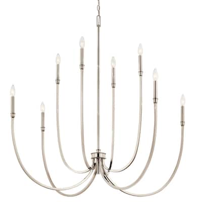 Kichler 52699 Malene 8 Light 46" Wide Taper Candle Style Chandelier