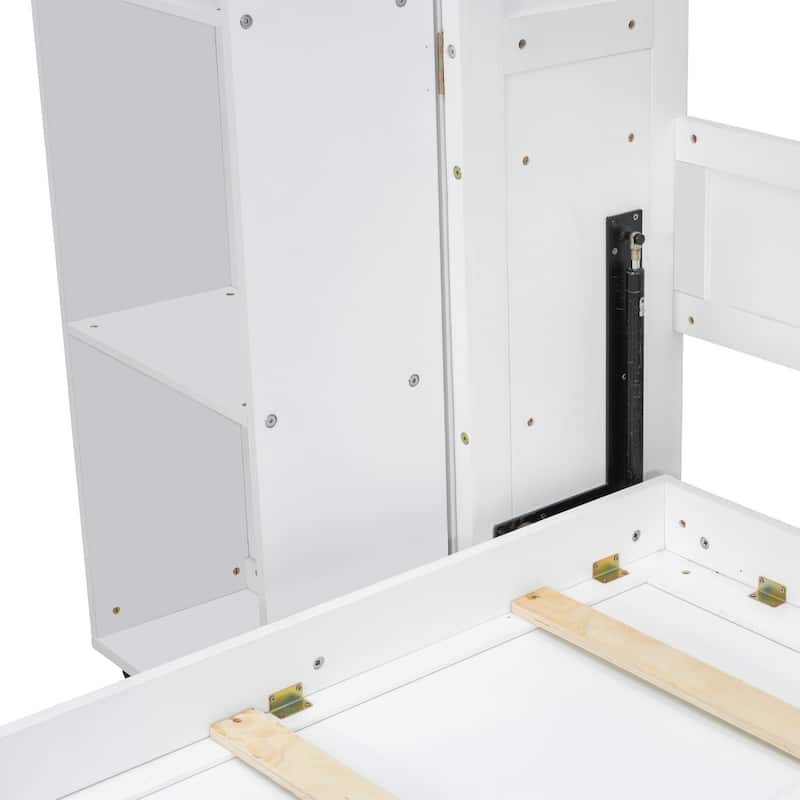 Queen Murphy Bed with Storage Doors
