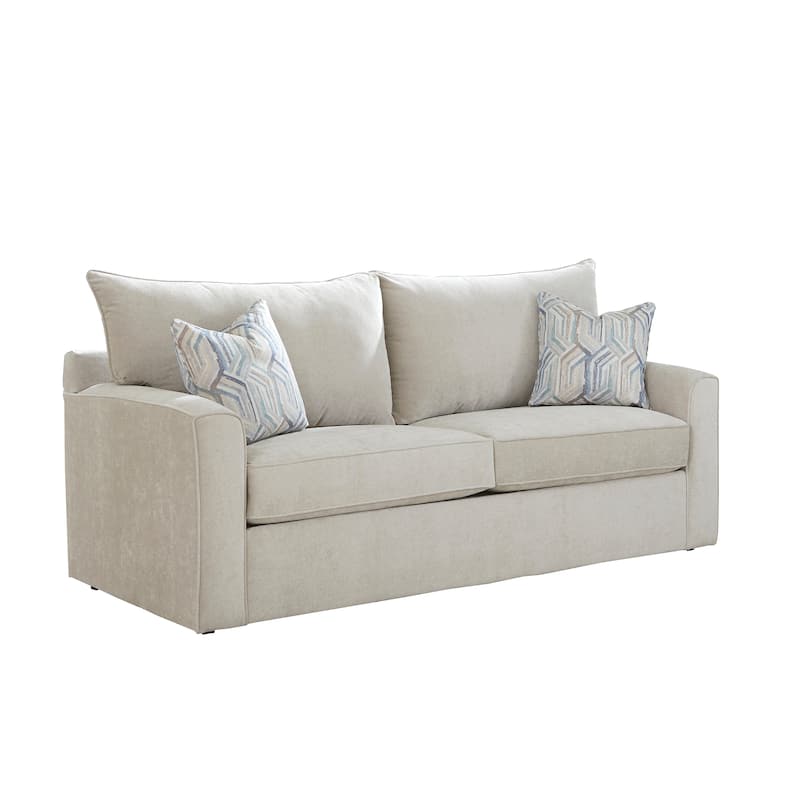 Capri Grey Sofa Bed with Gel Memory Foam Mattress - Queen