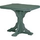 preview thumbnail 22 of 43, Poly Lumber Square Table Counter Height - Green