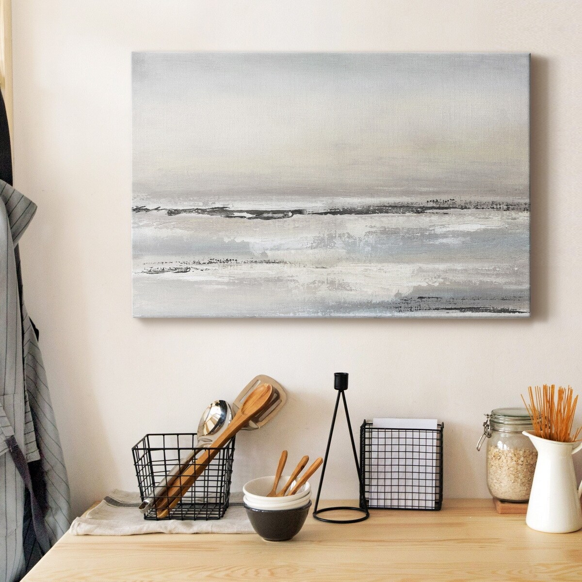 Distant Fog Premium Gallery Wrapped Canvas - Ready to Hang - Bed