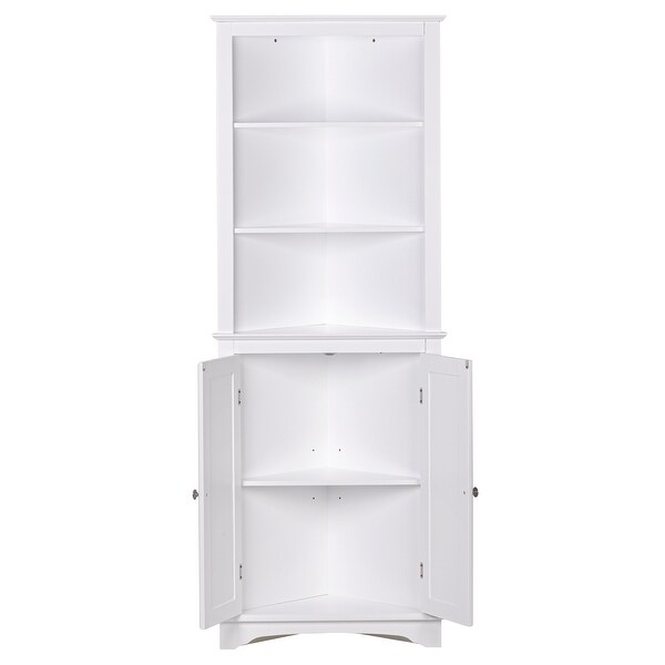 Tall corner storage shop cupboard