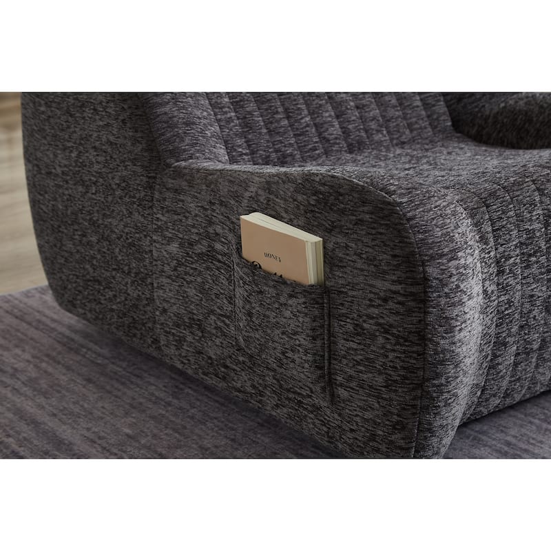 Giant Bean Bag Chair for Adults, Beanbag Fireside Lounger Chair Lazy Floor Sofa Accent Chair for Living Room, Bedroom