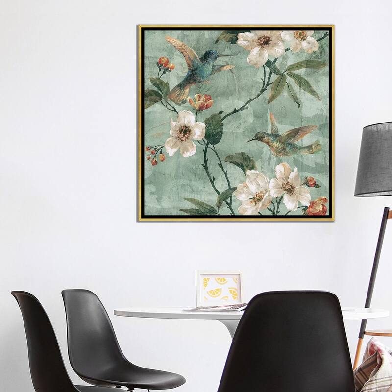 iCanvas "Birds Of A Feather II" by Renee Campbell Framed Canvas Print
