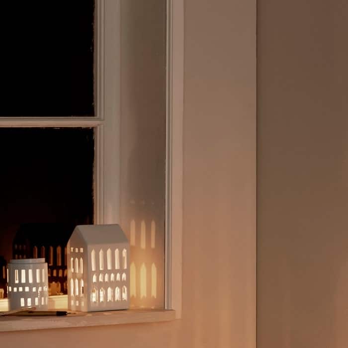 Kähler Urbania Lighthouse Little Tower, White - H: 4.5"