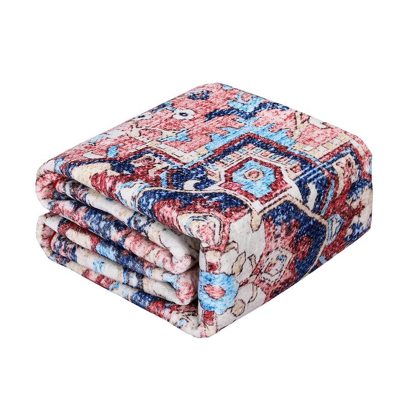 Runner Rug 2x6 Traditional Washable Vintage Medallion Floral Design Area Rug - 2' x 6' Oval