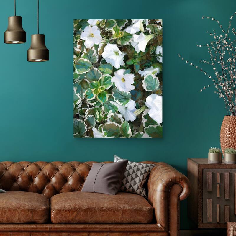 Petunia Garden by Studio Arts Canvas Art Print