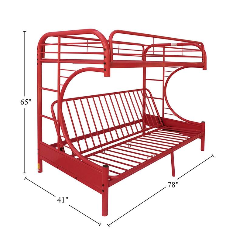 Metal Twin/Full Futon Bunk Bed