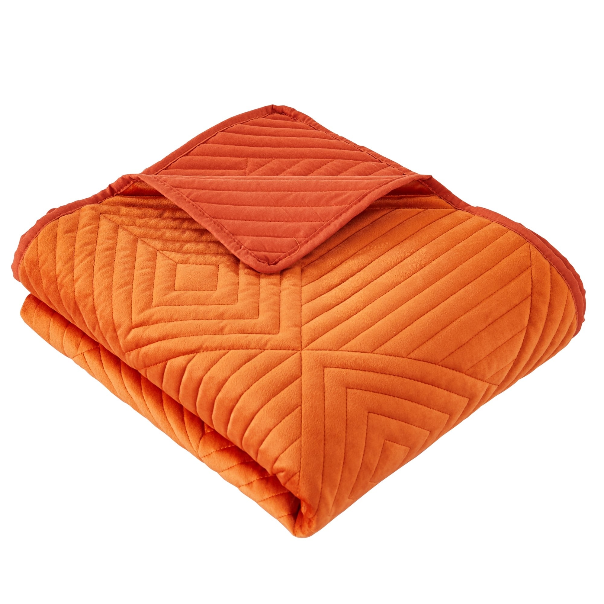 Barefoot Bungalow Riviera Velvet Quilted Modern Throw Blanket Teal