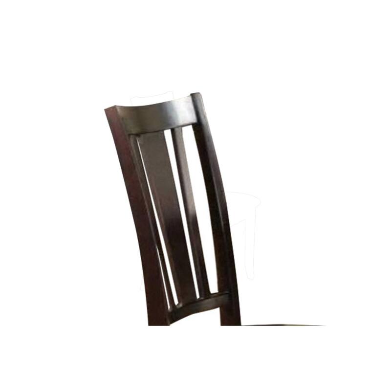 Brown/Brown Faux Leather Upholstered Wood Frame Dining Chair, Set of 2, Sturdy Dining Chair for Dining Rooms - 21.75