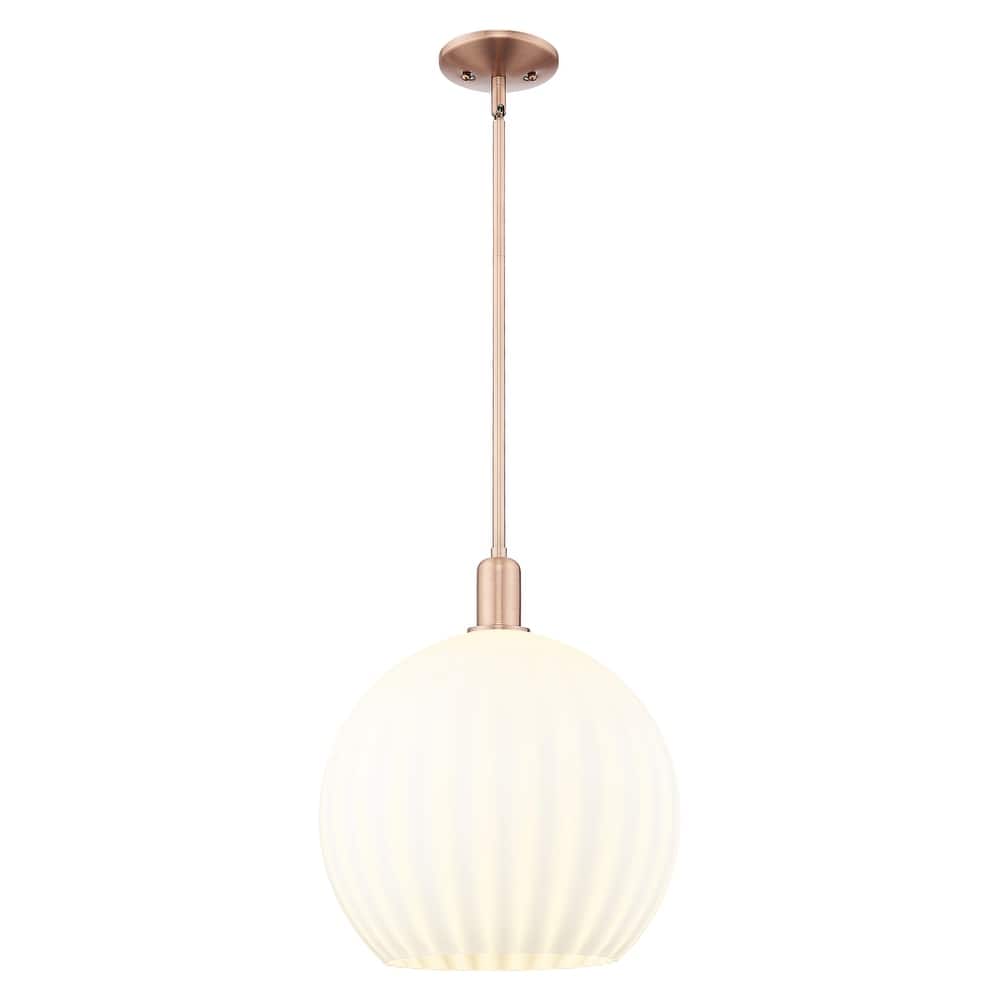 Innovations Lighting Endless Possibilities Arcadia - White Venetian - 1 Light 14" Stem Hung Mini Pendant