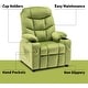preview thumbnail 36 of 79, MCombo Big Kids Recliner Chair with Cup Holders , Velvet Fabric