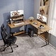 preview thumbnail 12 of 36, Homall L-Shaped Gaming Desk Computer Corner Desk Office Writing Desk