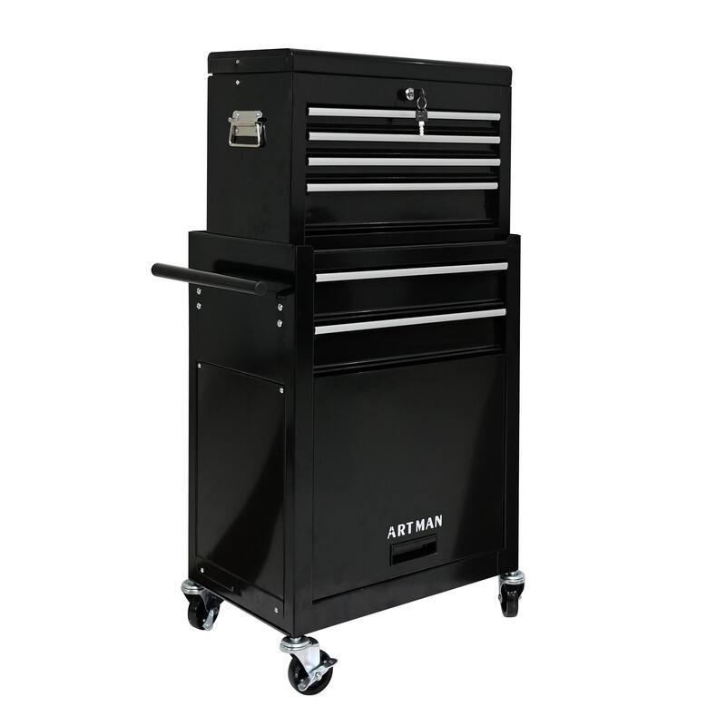 6-Drawer Rolling Tool Chest with Wheels for Garage, Workshop, Auto Repair