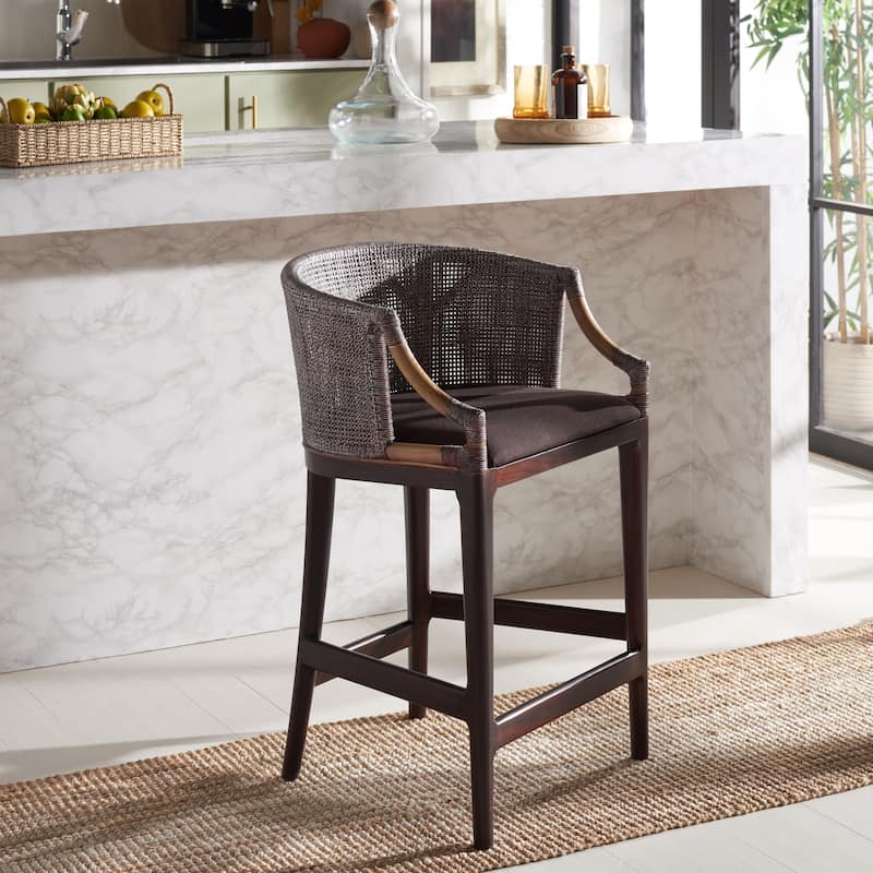 SAFAVIEH Home Brando Counter Stool - 22"W x 21"D x 35"H
