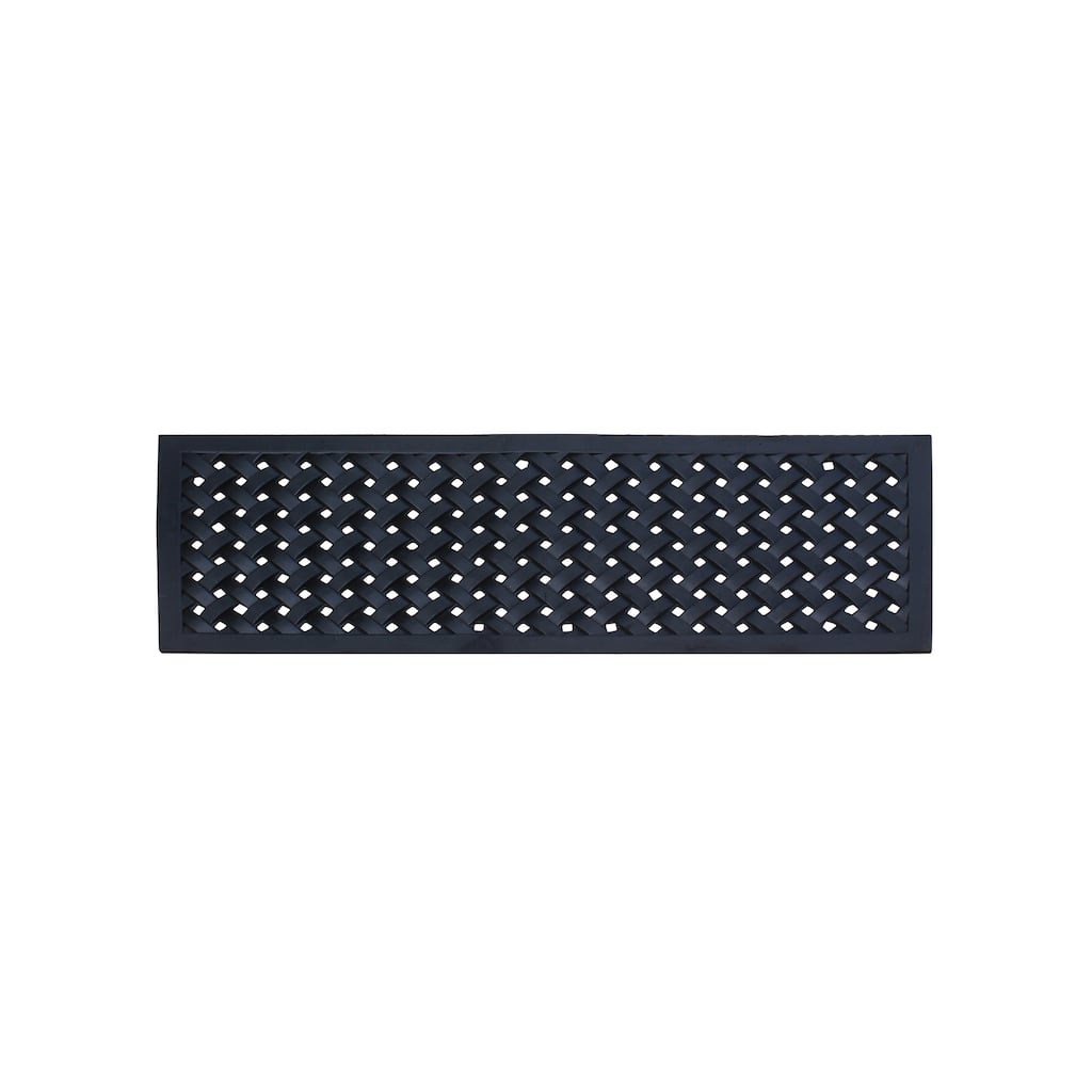 A1HC Heavy Weight Albertina Indoor/Outdoor Durable Rubber Doormat 18"X48", Black