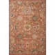 preview thumbnail 9 of 37, Alexander Home Megan Floral Hand-Hooked 100% Wool Area Rug 5' x 7' 6" - Terracotta / Blue