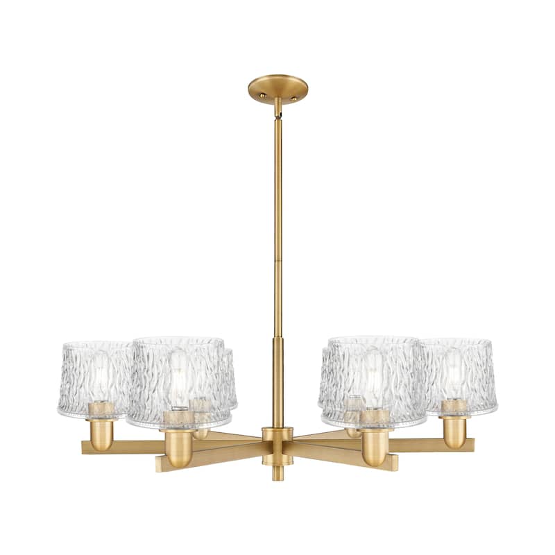 Innovations Lighting Endless Possibilities Arcadia - Niagara - 6 Light 36" Stem Hung Chandelier - Brushed Brass