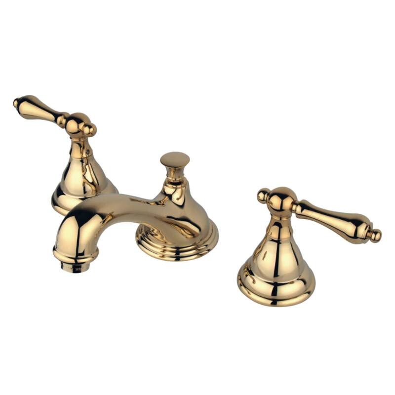 Kingston Brass Royale Widespread Bathroom Faucet with Pop-Up Drain - Polished Brass