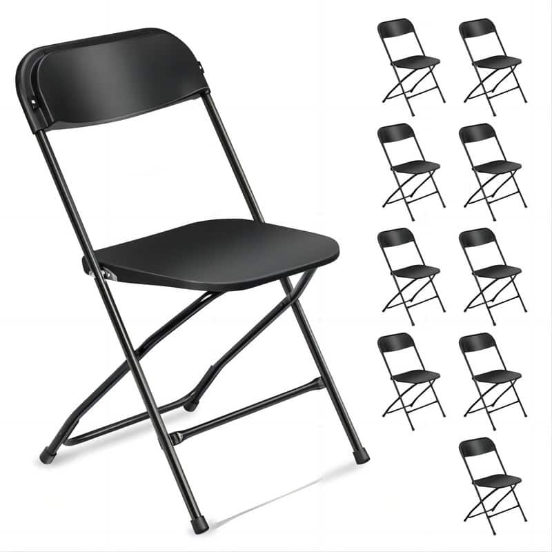 Plastic Folding School Conference Chair Set (Set of 10)