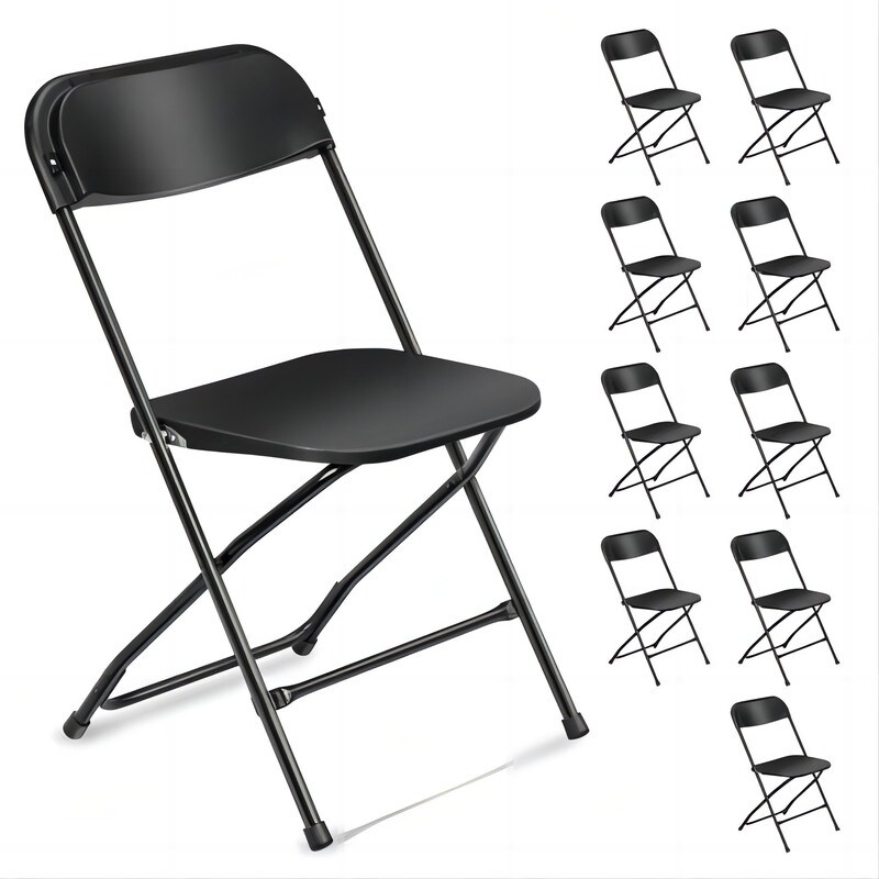 Plastic Folding School Conference Chair Set (Set of 10) - On Sale