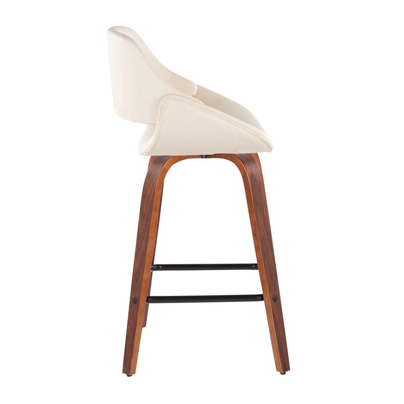 Carson Carrington Svellingen 26" Fixed-Height Counter Stool with Square Footrest (Set of 2)